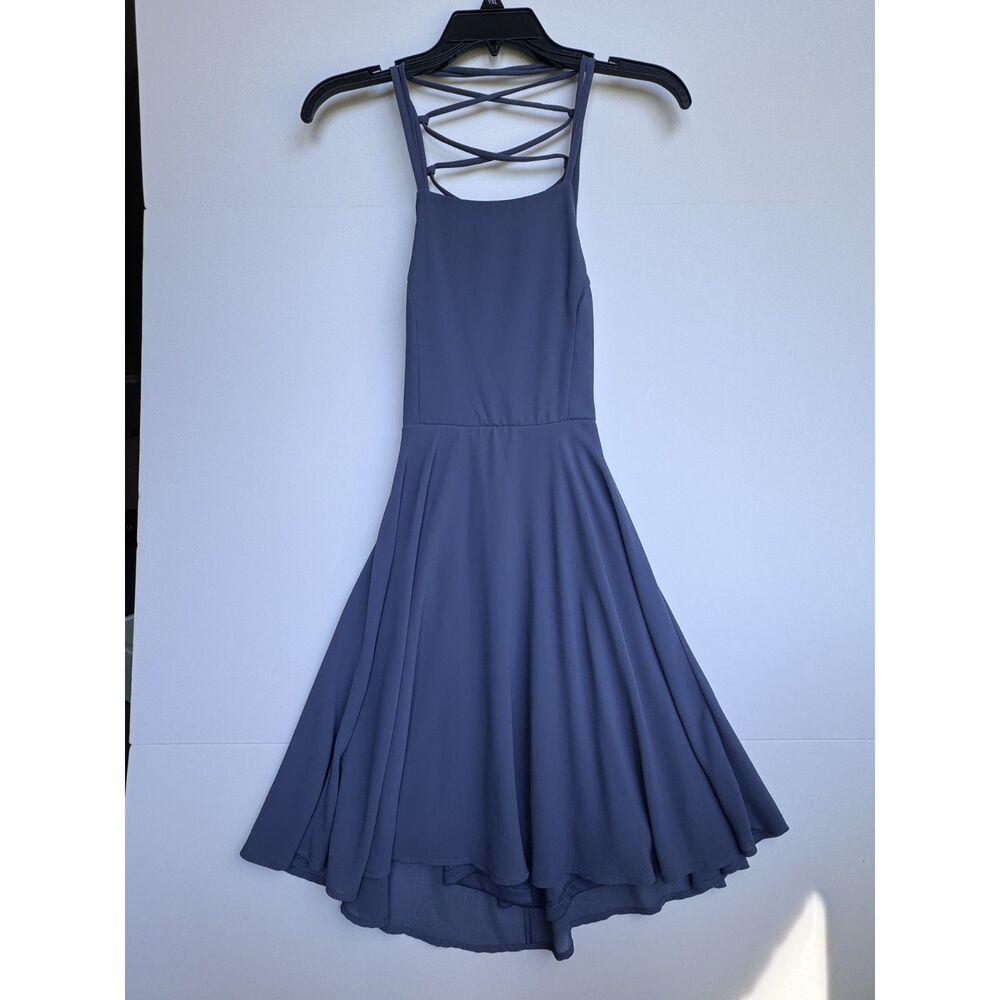 Lulus women size XS dress dusty blue extra small Lulu